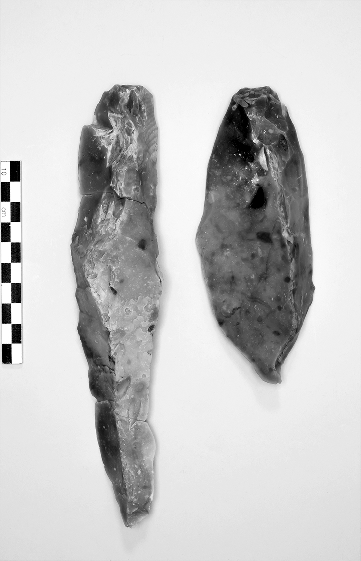 Two crested blades from Borneck-north.